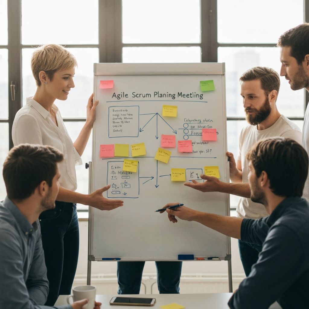 Team collaborating on project