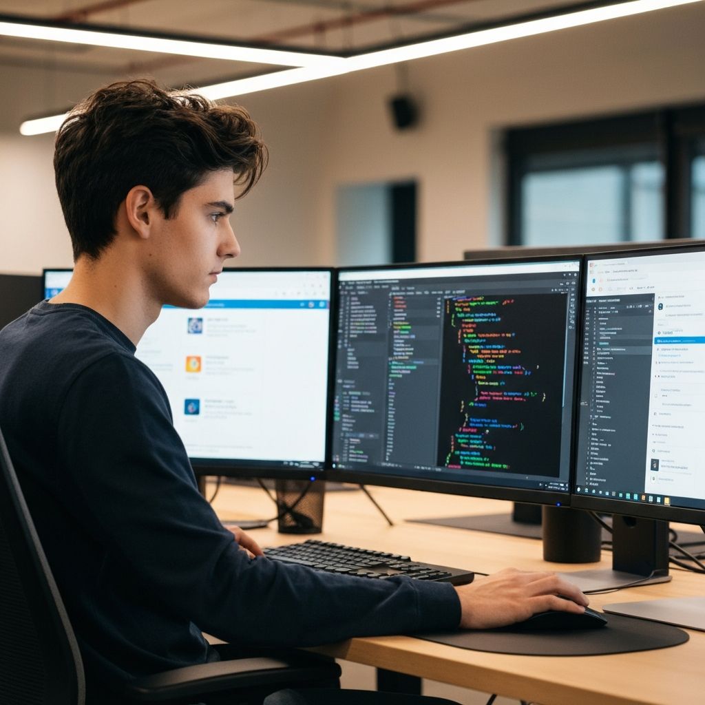 Student coding in sandbox environment